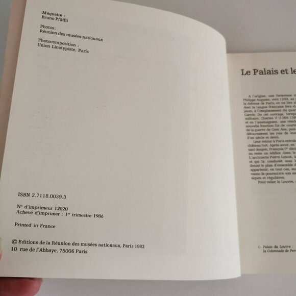Le Louvre Museum Guide Book FRENCH Vintage 1986 Paris France Art Gallery - Picture 6 of 11